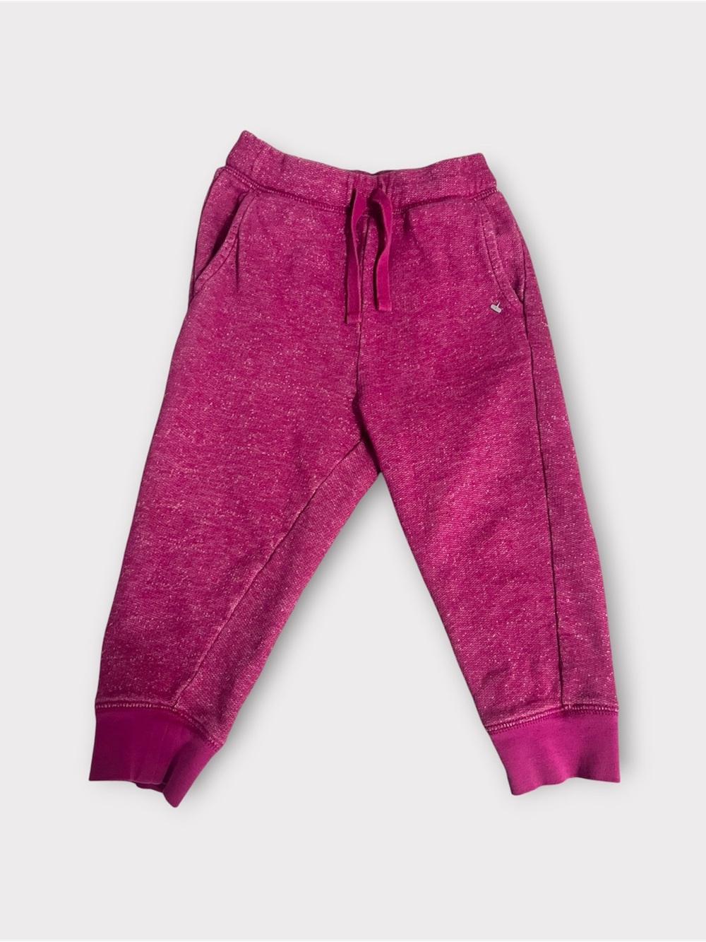 Tea Collection Girls Pink Heathered Jogger Sweatpants - Size 18-24 M